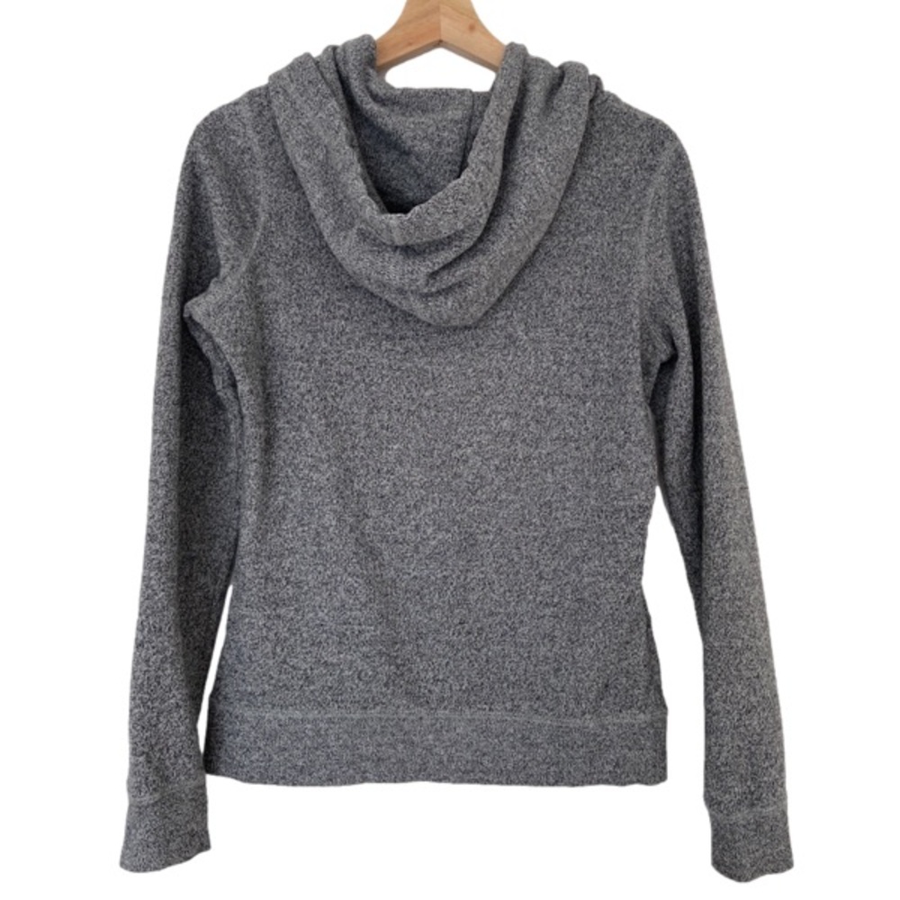ROOTS SALT & PEPPER KANGA SWEATSHIRT HOODIE WITH CREAM LOGO, X SMALL - Picture 2 of 8